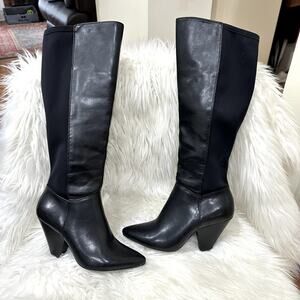 The Limited Olivette Knee-High Leather Pointed Toe Boots Sz 7